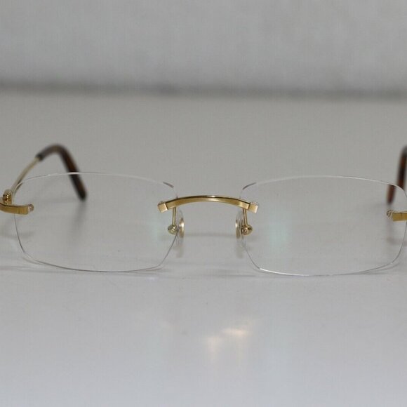 CARTIER Rimless Gold Frame CT0006RS-001 Cat2 Sunglasses - Picture 11 of 11